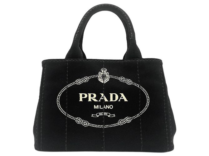 Borsa Tote 2-Way Canapa PRADA Nero