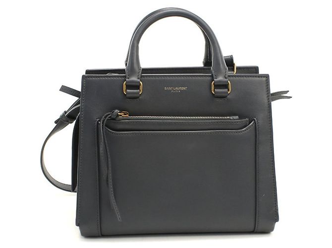 Graue Saint Laurent Handtasche Braun