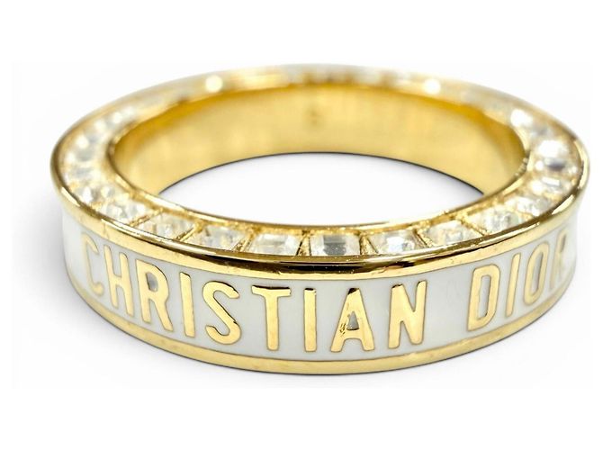 Anillo DIOR Night Code de Christian Dior Blanco Dorado