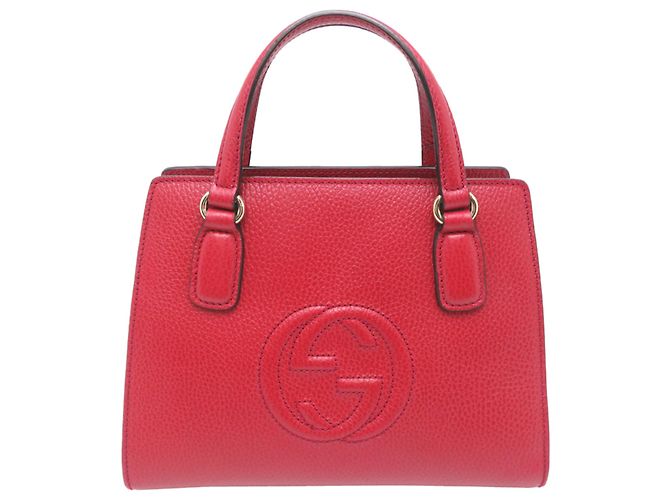 Bolsa Gucci Soho em couro vermelho