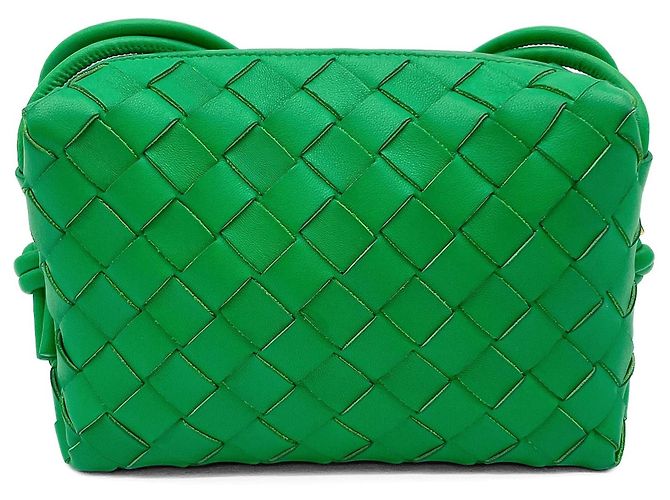 Mini borsa a tracolla Loop di Bottega Veneta Verde