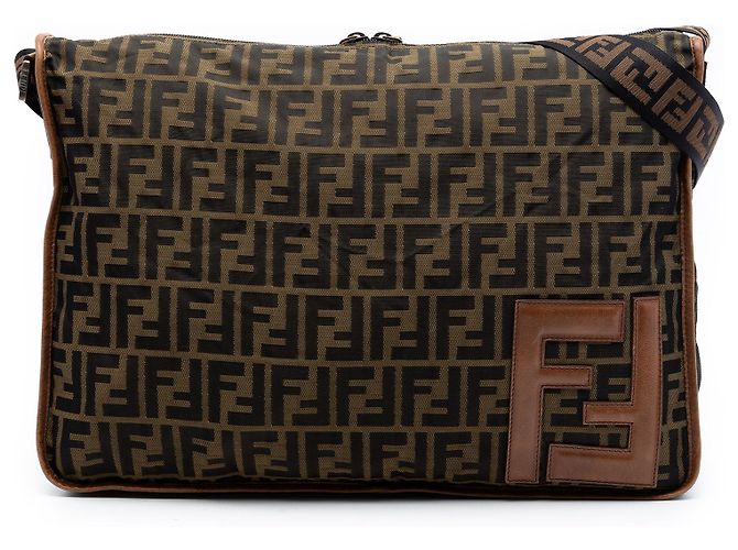 Fendi Marrone Zucca Canvas Crossbody