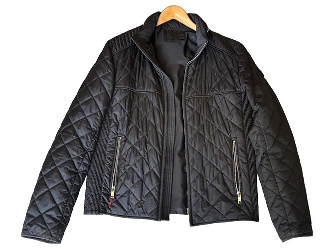 Prada Giacca Trapuntata Nera Nero