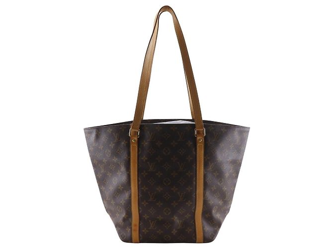 Louis Vuitton Sac Shopping Monogram Tote Bag Castaño