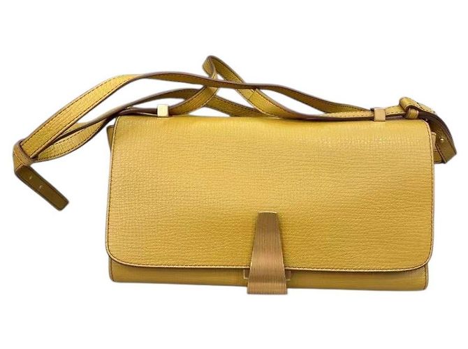 Bottega Veneta Borsa in pelle gialla Giallo