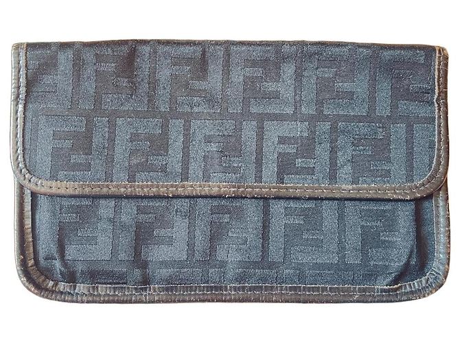 Fendi Zucca FF Monogram Wallet Black