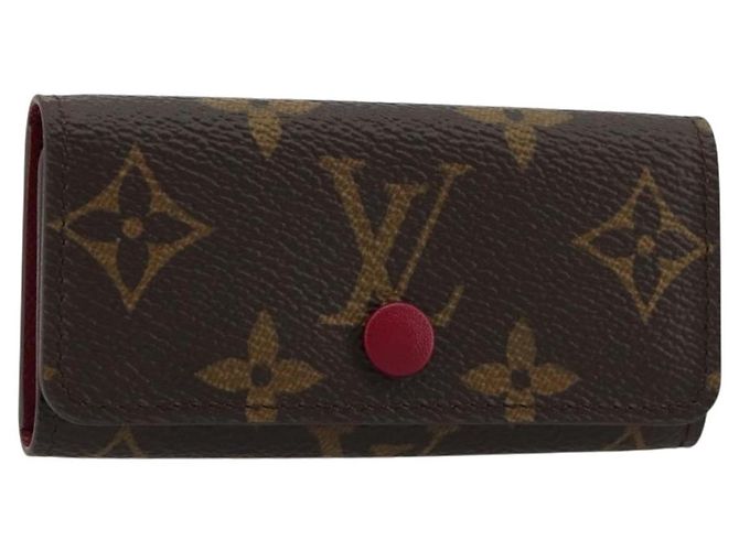 LOUIS VUITTON Monogram Multicles 4 Key Case Fuchsia M62631 Auth 181113V Fuschia