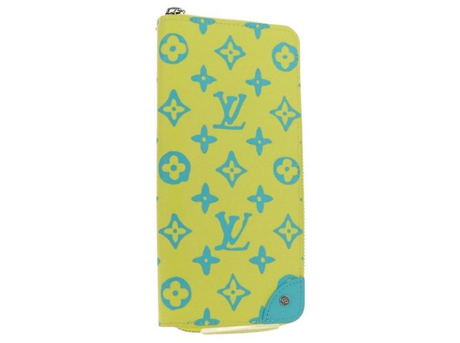 LOUIS VUITTON Playground Zippy Wallet Vertical Wallet Yellow M82005 Auth 181139M