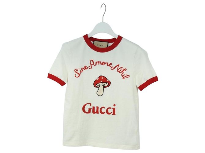 Camiseta GUCCI de Algodón XXS Blanco Auth 165306V