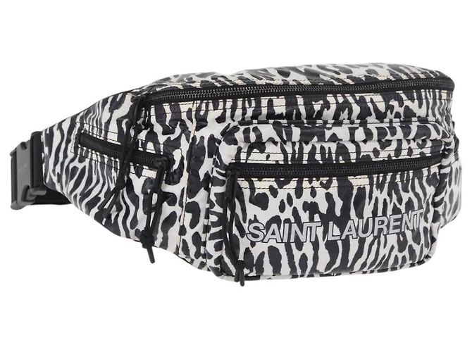 Gürteltasche SAINT LAURENT Nylon Weiß Auth 180871A