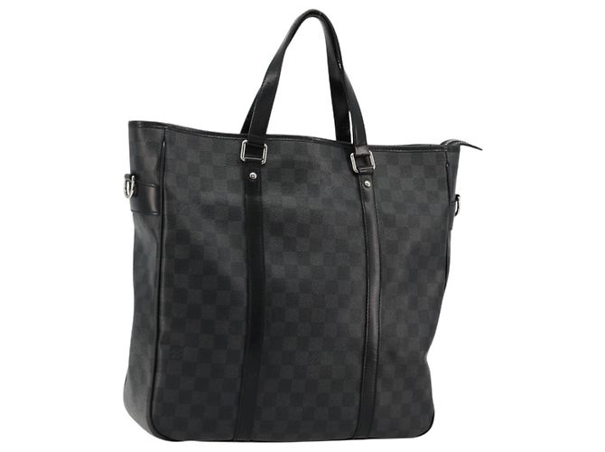 LOUIS VUITTON Borsa a tracolla Damier Graphite Tadao PM 2way N41259 LV Auth bs35171 Damier ebene