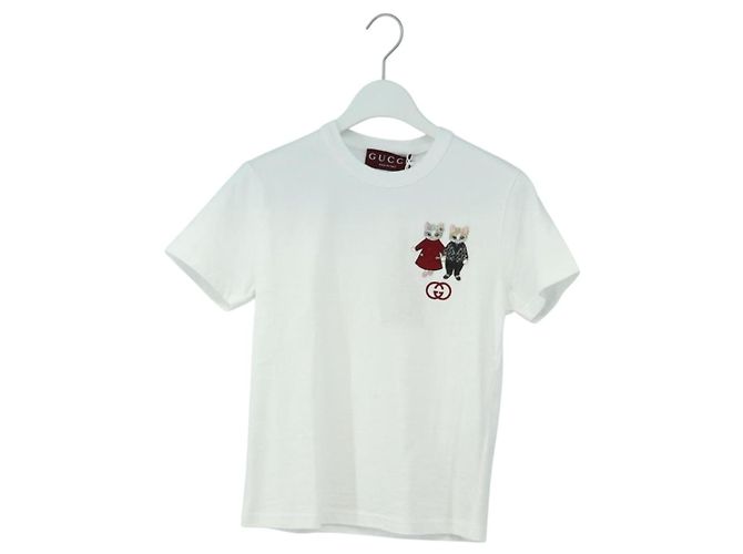 Camiseta GUCCI Colaboración Higuchi Yuko Algodón Blanco Auth 181160M