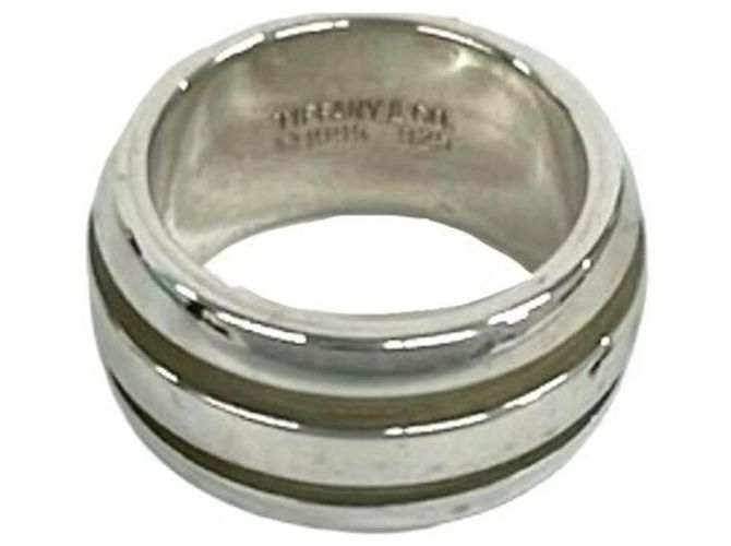 Tiffany & Co Anello Tiffany Groove Double Line Argento