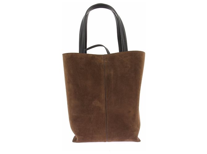 Phoebe Philo Sac cabas en daim marron