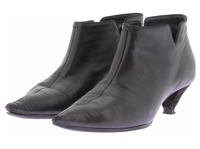 Céline Stivaletti in pelle nera Nero