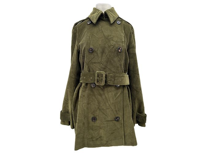 Autre Marque Blazer de algodón de pana caqui VERONICA DE PIANTE