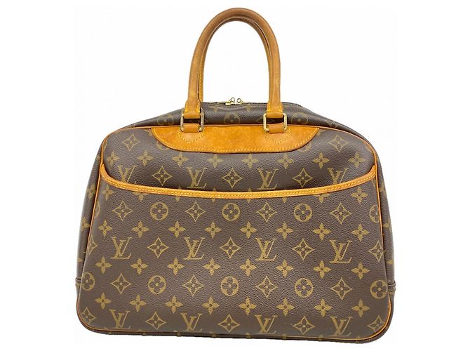 Borsa Louis Vuitton Monogram Deauville Marrone