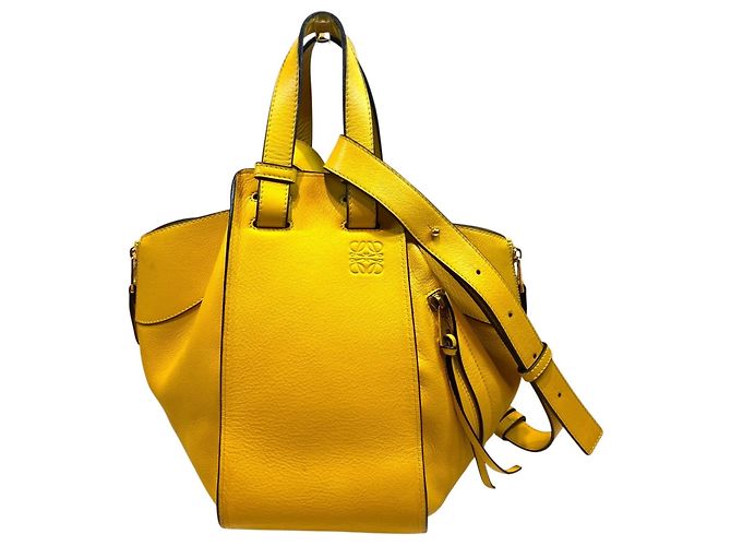 Bolsa de mão Hammock Small em couro Loewe Amarelo