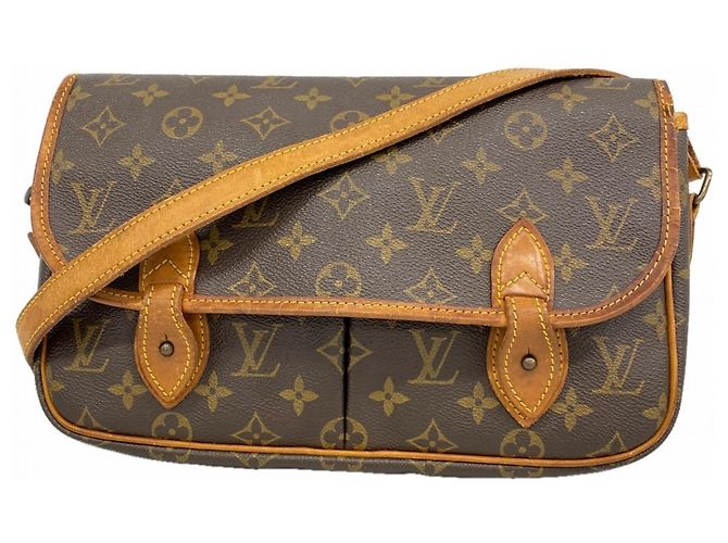 Bolsa de Ombro Louis Vuitton Monogram Gibeciere MM Marrom