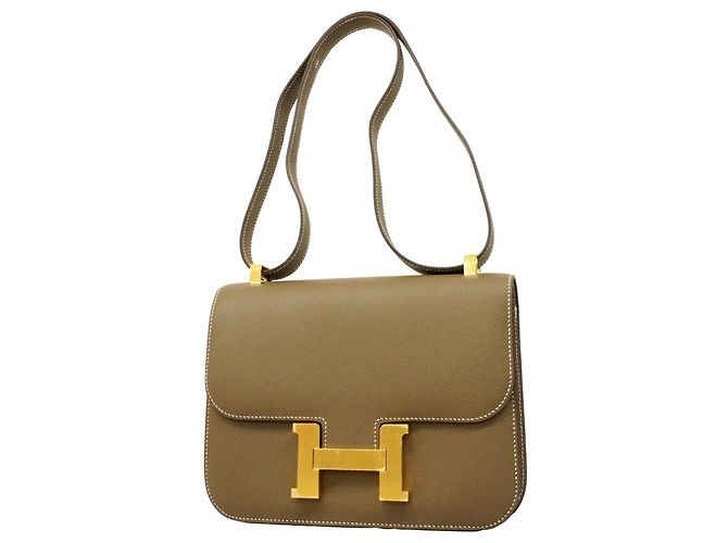 Hermès Bolsa de Ombro Hermes Constance 24 Taupe