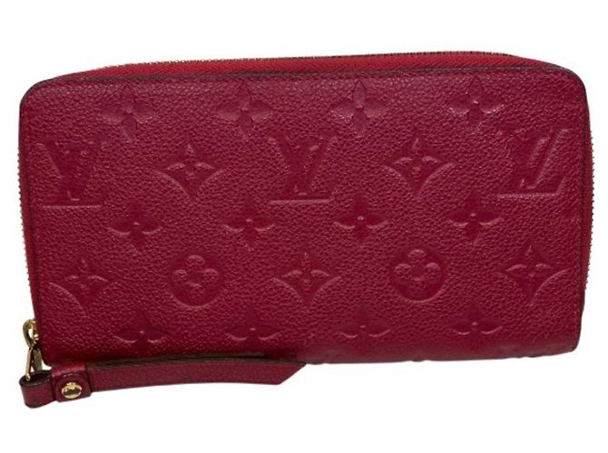 Louis Vuitton Monogram Empreinte Long Wallet Pink