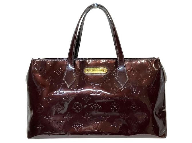 Bolsa Louis Vuitton Monogram Vernis Wilshire PM Bordeaux
