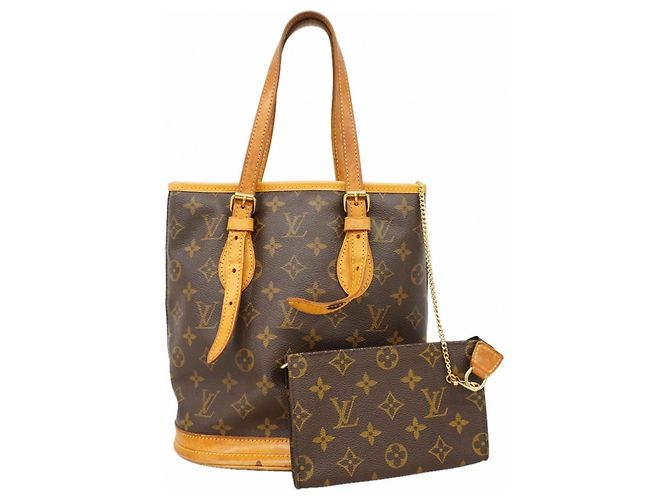 Louis Vuitton Monogram Bucket PM Tragetasche Braun