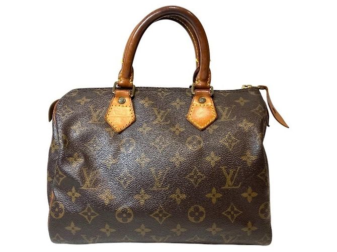 Sac à main Louis Vuitton Monogram Speedy 25 Marron
