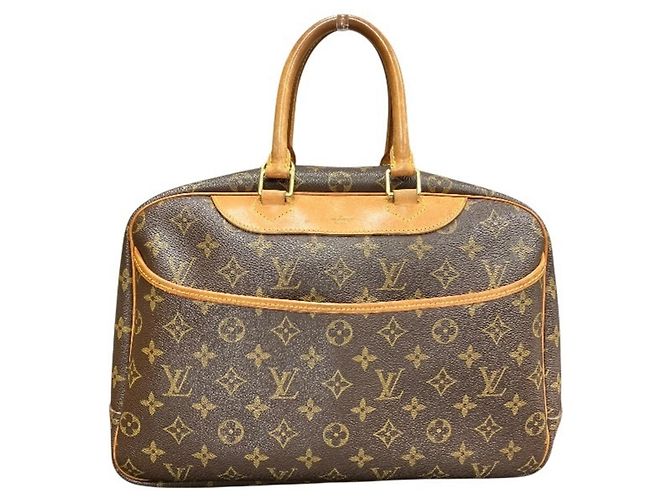 Borsa Louis Vuitton Monogram Deauville Marrone