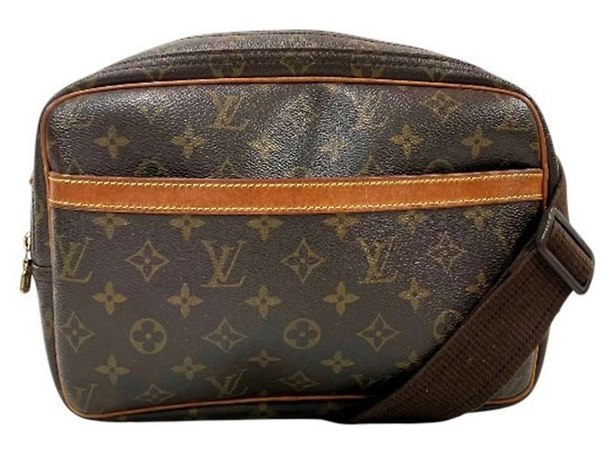 Sac à main Louis Vuitton Monogram Reporter PM Marron