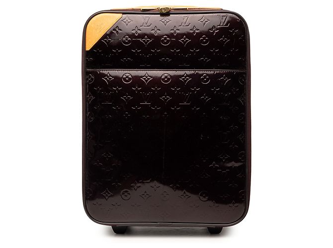 Louis Vuitton Purple Monogram Vernis Pegase 45 Roxo
