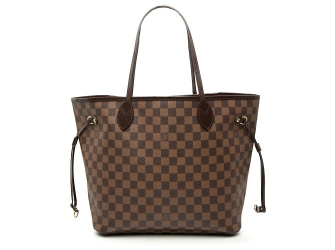 Louis Vuitton Marrom Damier Ebene Neverfull MM