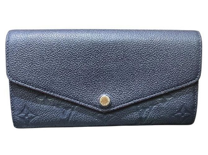 Sarah Louis Vuitton Monogram Empreinte Long Wallet Rot 