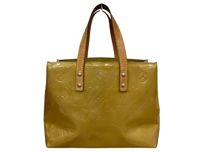 Borsa mini Louis Vuitton Monogram Vernis Lead PM Giallo