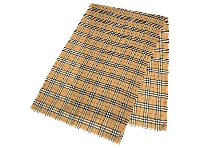 Cachecol e xale Burberry Check em bege