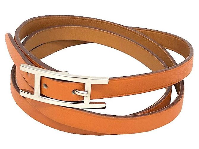 Hermès Pulseira Charm Hermes Api3 Laranja Camelo 