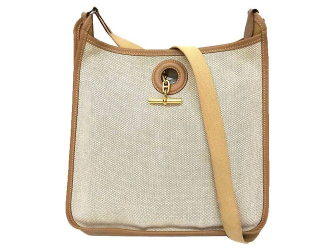 Hermès Bolsa de Ombro Hermes Vespa PM Camelo