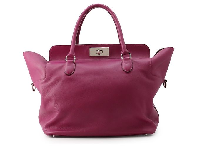 Hermès Bolsa Hermes Toolbox 33 Magnolia Swift Rosa Roxo