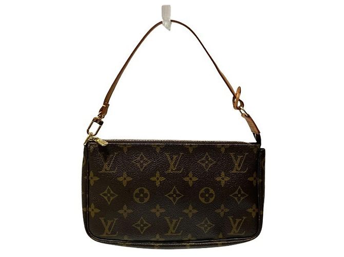 Sac à main Louis Vuitton Monogram Pochette Accessoires Marron