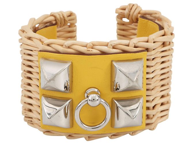 Pulseira Hermès Medor Picnic em Lime Dourado