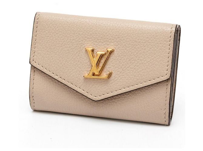 Louis Vuitton Portefeuille Lock Mini Tri-fold Wallet Grey