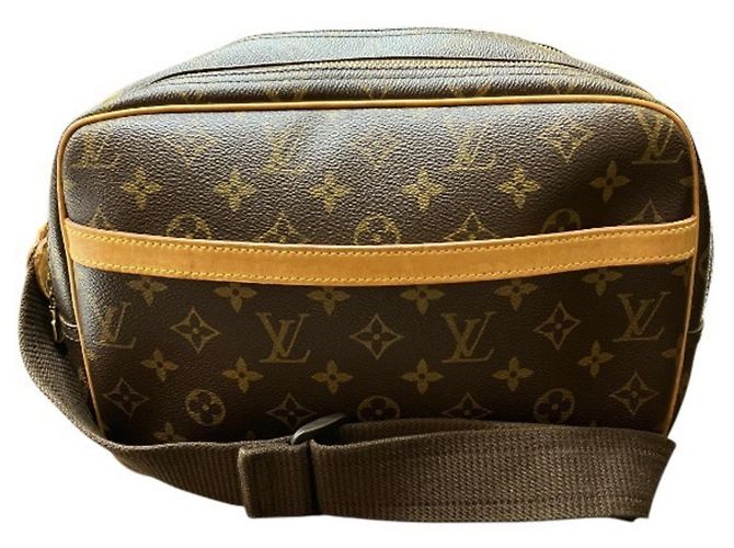 Louis Vuitton Monogram Reporter PM Handtasche Braun