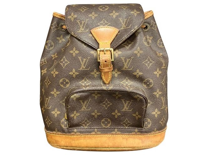 Louis Vuitton Monogram Montsouris MM Backpack Brown