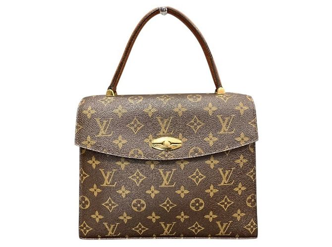 Sac à main Louis Vuitton Monogram Malesherbes Marron