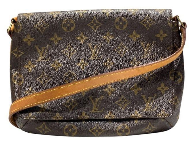 Bolso Louis Vuitton Monogram Musette Tango para mujer Castaño