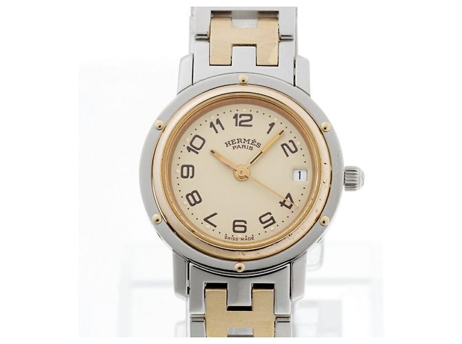 Hermès Relógio de pulso Hermes Clipper Beige Quartz