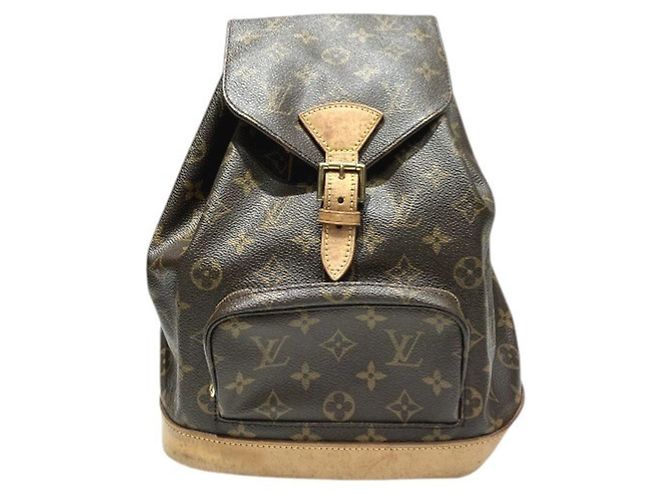 Louis Vuitton Monogram Montsouris MM Backpack Brown