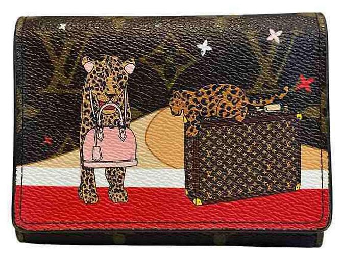 Cartera tríptico Monogram Louis Vuitton Castaño
