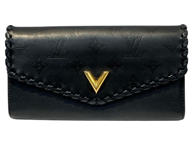 Cartera larga Louis Vuitton Monogram Negro