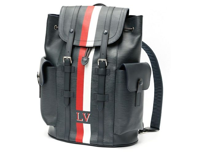 Zaino Louis Vuitton Christopher PM Blu navy